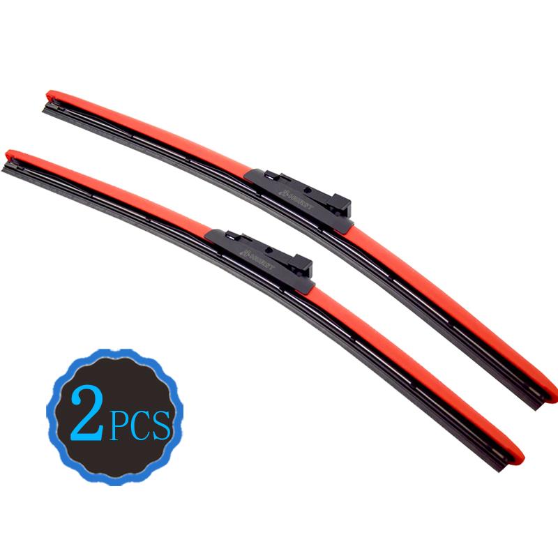 Para Ford Explorer U502 2011~ Cortador de lâminas de limpador de para-brisa dianteiro e traseiro colorido para carro, limpeza de para-brisa traseiro