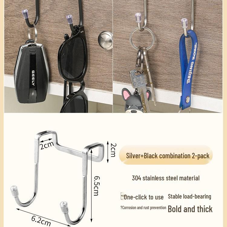 304 Stainless Steel S-Hook for Kitchen, Wardrobe, or Shoe Cabinet