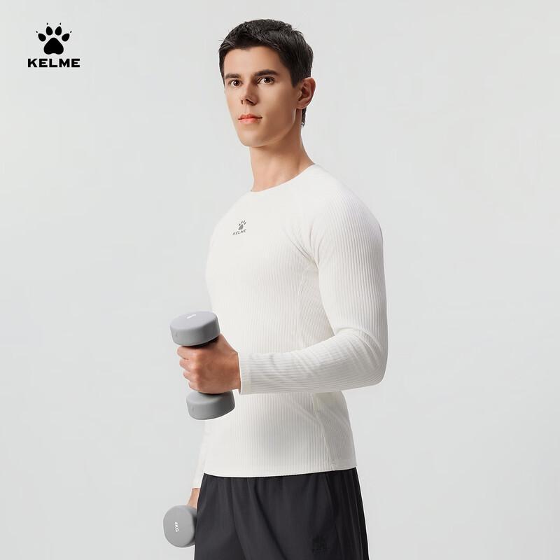 

KELME Men s Ribbed Striped Long Sleeve T-Shirt L
