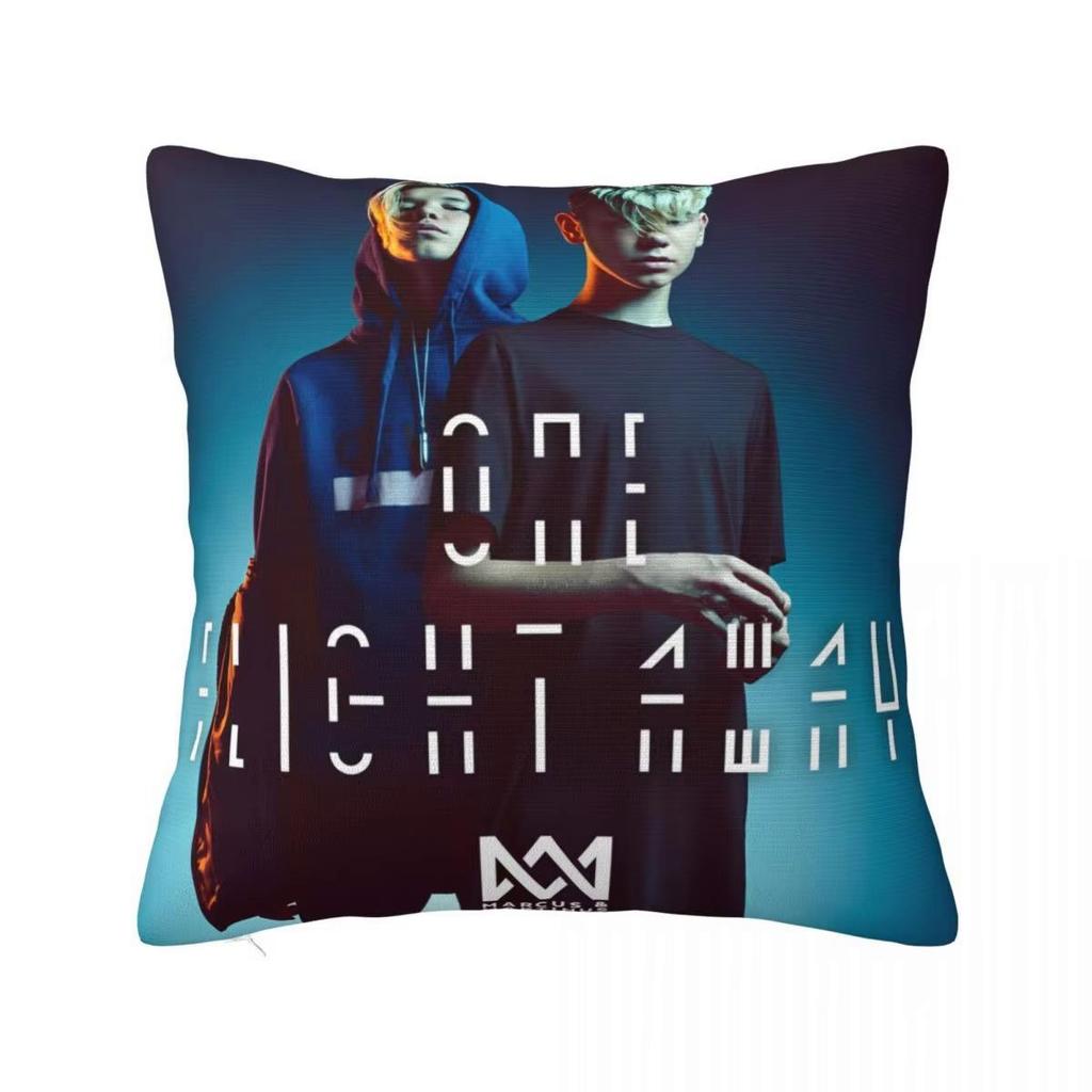 Marcus En Martinus Zweden Kussensloop Dubbelzijdig Bedrukken Polyester Kussenhoes Cadeau Sierkussenhoes Huis Vierkant