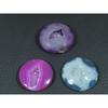 20-23 MM Natural Window Druzy Agate Round Cabochon Loose Gemstone 03Pcs Lot C-3739