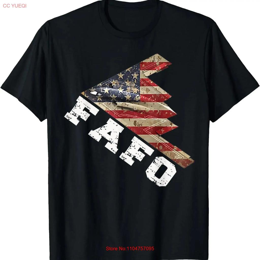 B 2 Bomber Fafo Military Stealth Airplane American Flag T Shirt Vintage Unisex Slightly Casual Top For Everyday Wear