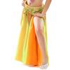 Children's Double Split Chiffon Double Color Skirt Belly Dance High End Skirt Children's Dance Split Leg Exposed Skirt