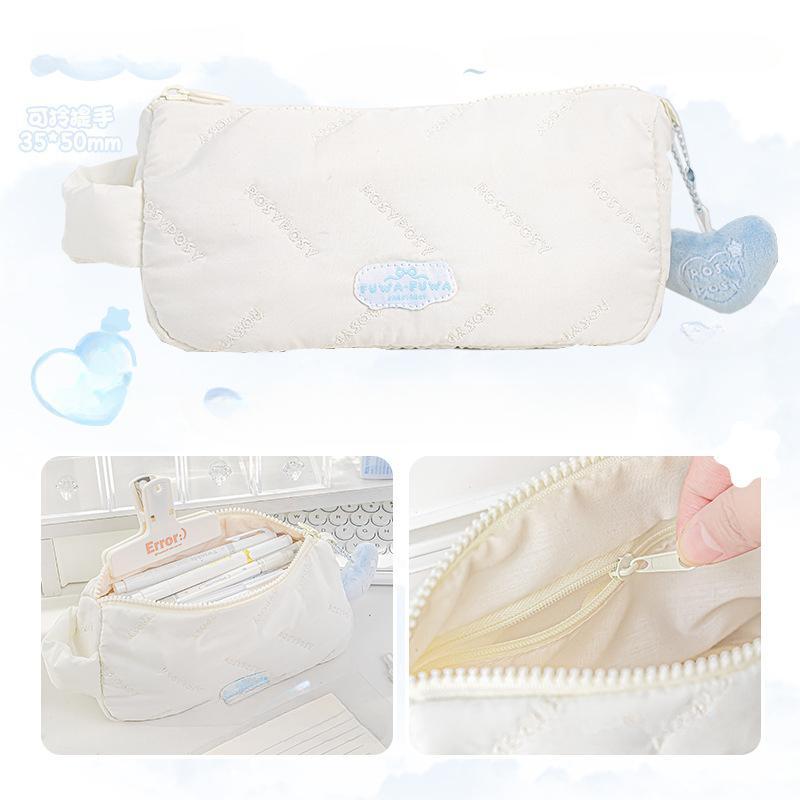 Love Pen Bag Large Capacity Stationery Bag School Supplies Stationery Bag Makeup Bag