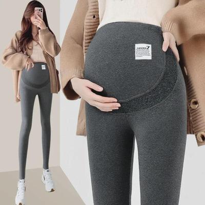 Verstellbare Umstandsleggings: Bauchstützhosen für Frühling, Herbst und Winter