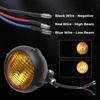 4.5 Inch Round Motorcycle Headlight H4 Headlamp Amber Lamp For Harley Kawasaki Honda Yamaha Suzuki Chopper Cafe Racer