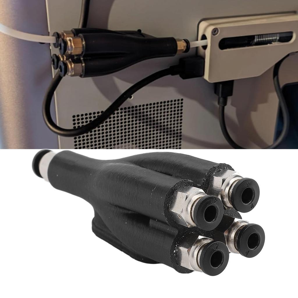 4 In 1 Pipe Expansion Port 3D Printer 4 Feeding Materials Transport Tube Module for Bambu Lab X1 X1C