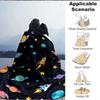 1pc Space Adventure Blanket, Lightweight Flannel Throw Blanket For Sofa, Bed, Travel, Camping, Living Room, Office, Couch, Chair, And Bed