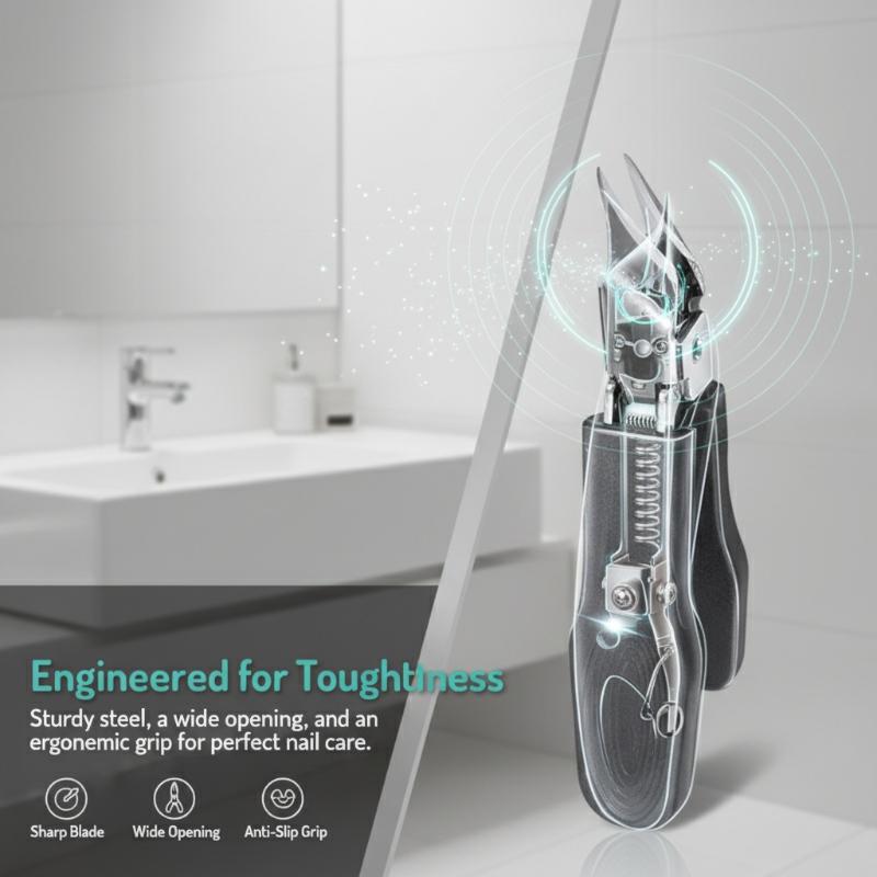 Ingrown Toenail Clipper for Thick Nails Professional Heavy Duty Toenail Trimmer Stainless Steel for Home or Salon Use