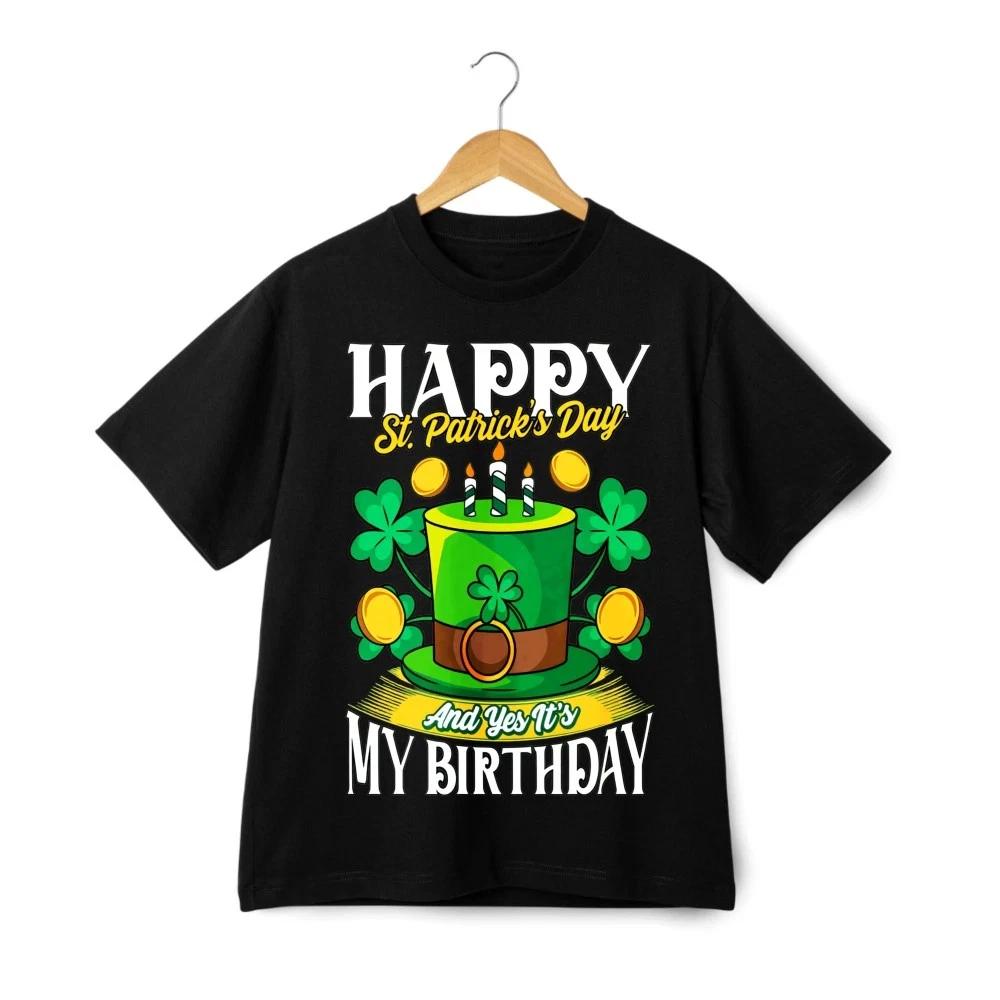 Happy St Catricks Day St Patricks Day Cat Leprechaun Funny Gift Unisex T Shirt S
