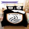 Al-Shabab FC Pattern Bedding,Quilt Set Quilt Cover Pillowcase Home Birthday Gift (1 * duvet cover + 2 * pillowcase, without core)