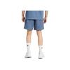 Adidas Solid Color Elastic Mid-Waist Loose Casual Shorts Men Bottoms Blue IR5220