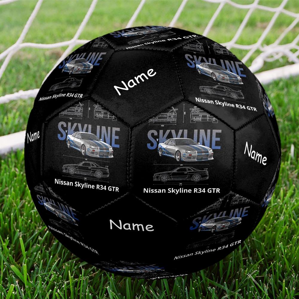 Custom Name Racing Theme Size 5 Soccer Ball, Suitable for Both Indoor and Outdoor Matches, a Gift Suitable for Everyone.
