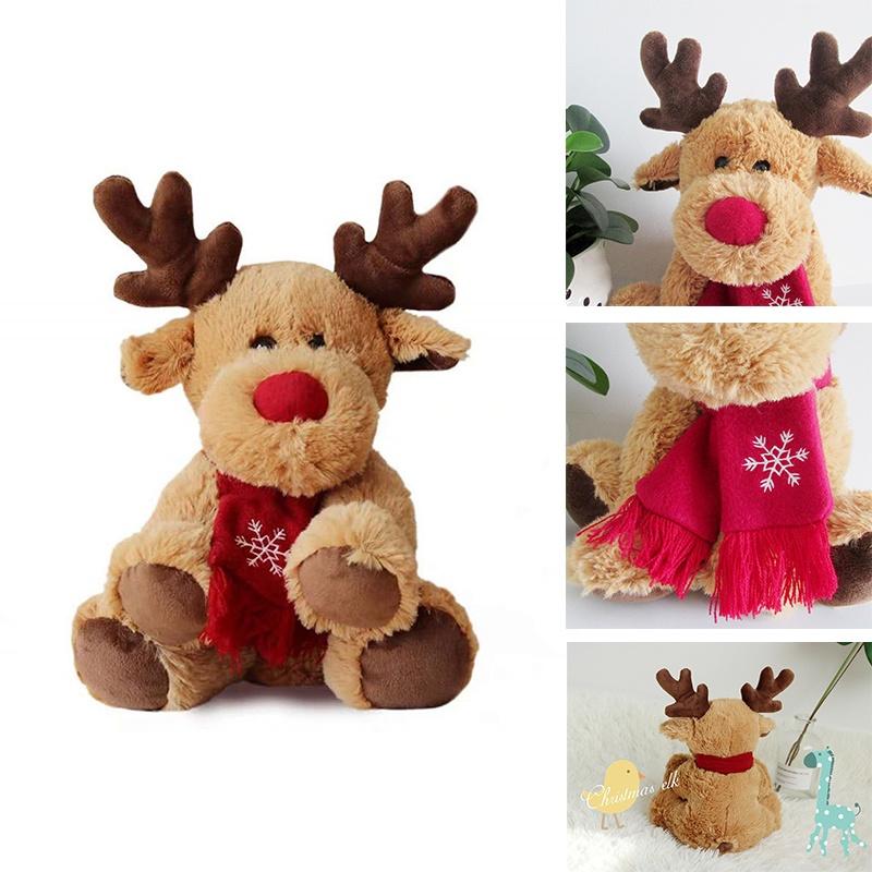 Soft And Cuddly Christmas Deer Elk Reindeer Plush Toy For Xmas Decor And Kids Gifts