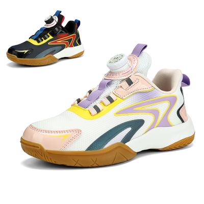 Professional Badminton Shoes Children Boys Girls Breathable Shock Absorbing Table Tennis Shoes Ultra Light Sneakers
