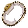[USED] SEIKO Hand-Wound Round Rubber Strap Gold Women's Watch 1240
