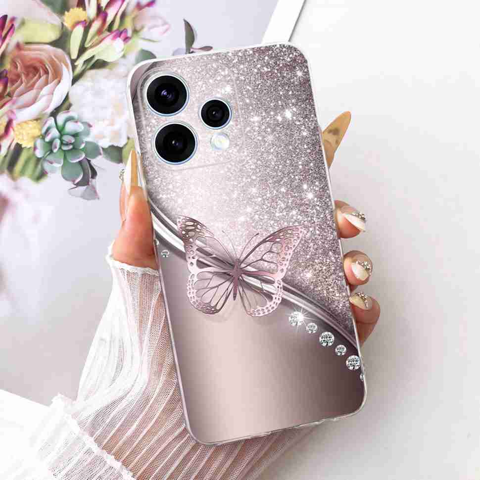 

Для Oppo Reno15 5G Чохол Барвиста Квітка М яка Силіконова Задня Кришка Для Oppo Reno15 Reno 15 5G CPH2825 Корпус Телефона Fundas Oppo Reno15 5G