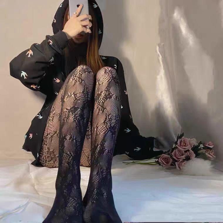 Heiße Strass-Diamant-Jacquard-Strumpfhose: Sexy, Laufmaschenfest, Glänzende Schwarze Strümpfe für Damen