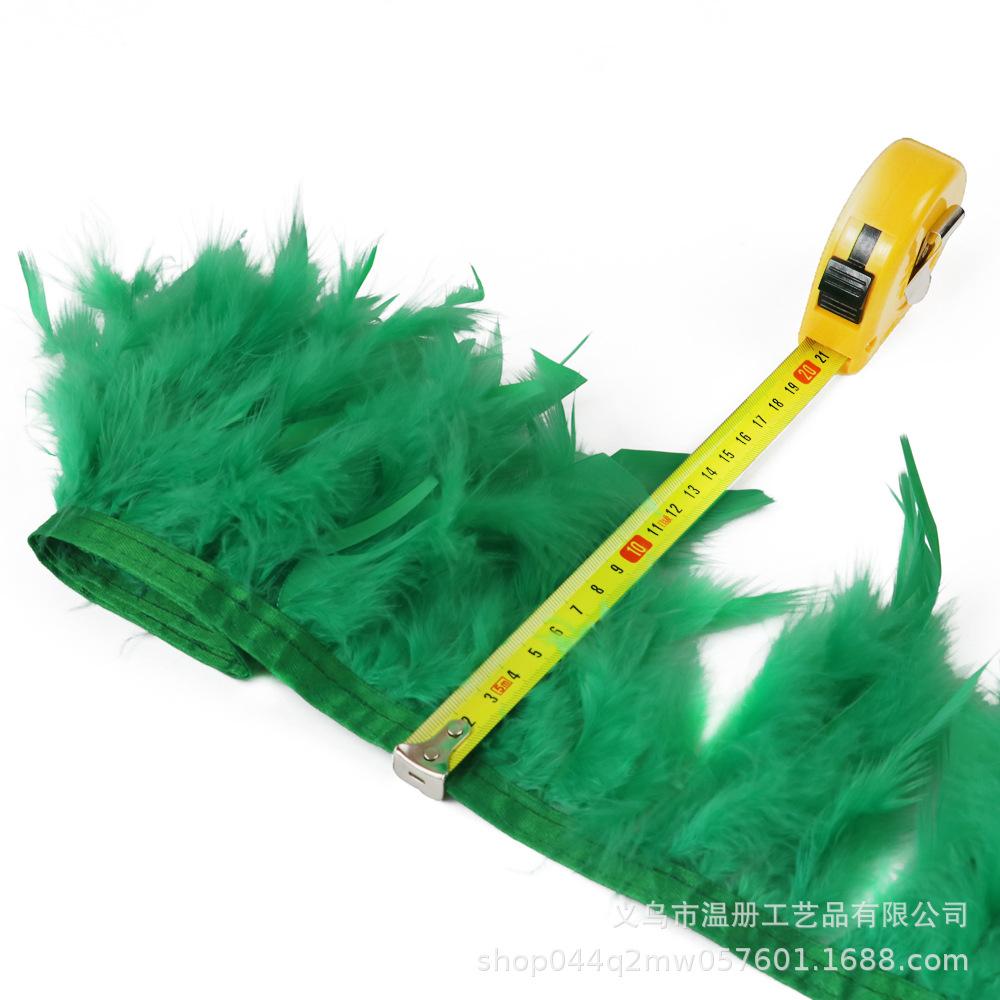 Turkey Feather Cloth Edge Diy Car Doll Decorative Material Fire Lace Dress Skirt 1M/Bag