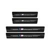 For BMW M Performance E36 E46 E60 E90 E91 E92 E93 F30 F20 M3 X5 4pcs Car Door Sill Threshold Carbon Fiber Plate Decals Stickers BM5