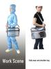 Transparent Anti-Static PVC Tool Bag - Dust-Free Cleanroom Crossbody/Shoulder Bag with Grid Storage