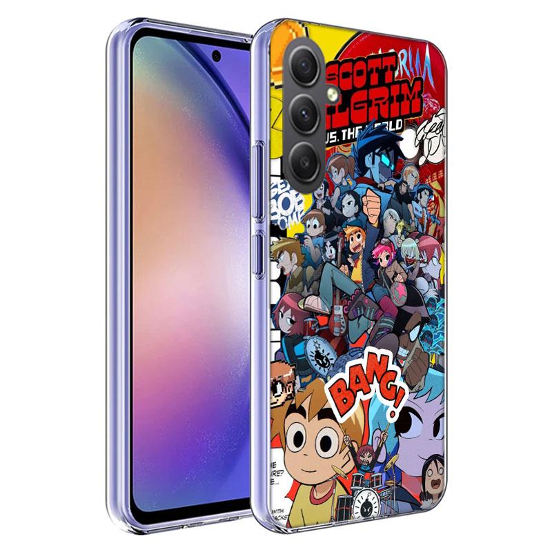 Scott Pilgrim anime Phone Case for Samsung A16 A26 A36 A56 A17 A37 A57 A07 A06 A02S A03 A04S A05S Galaxy Note 20 10 A50S A71 A51