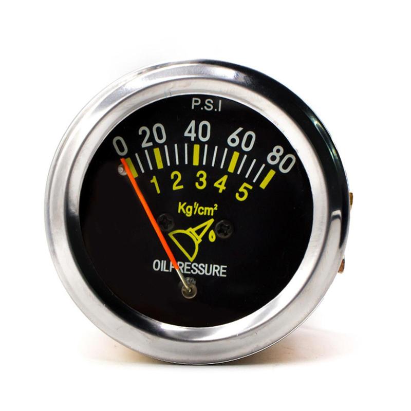 Generic Oil Pressure Gauge 0-80 PSI for Automotives 12V DC Replacing Engine Testing Tools Accessories Fuel Pressure Gauge Set