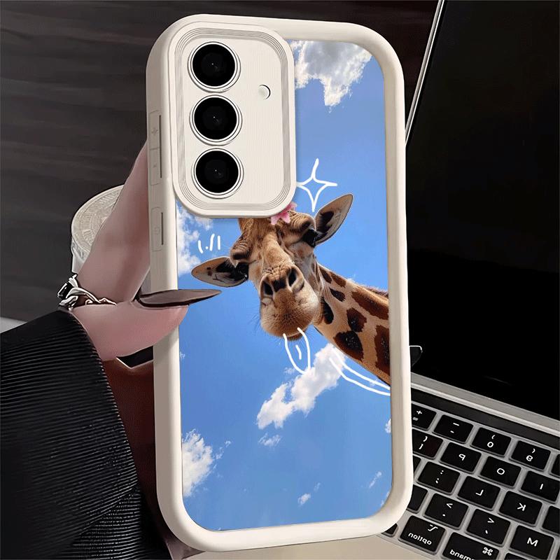 Phone Case for Samsung Galaxy A17 A16 A15 A14 A13 Giraffe Animal Pattern A56 A36 A26 A55 A35 A25 A54 A34 A24 A53 A33 A23 A07 A06