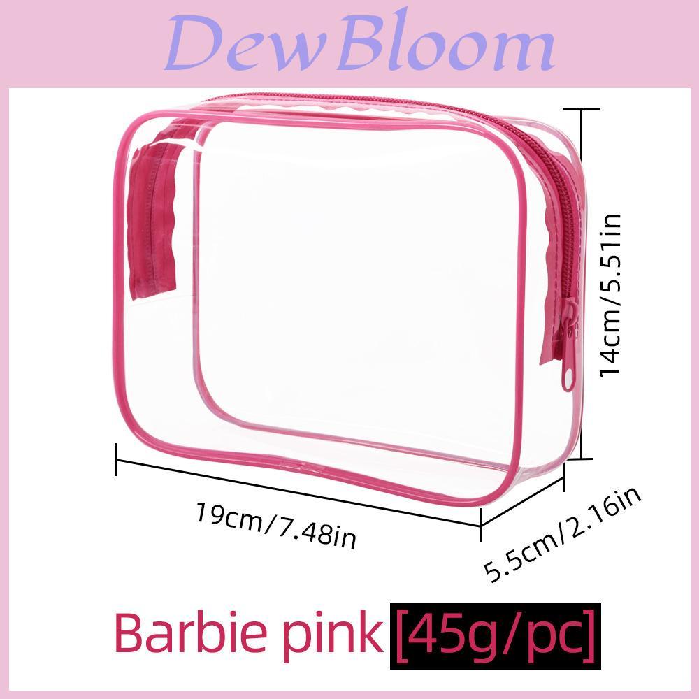 Pvc Transparent Travel Makeup Bag With Multipurpose Storage For Airport Security Screening