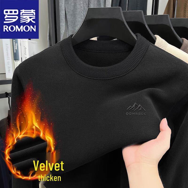 Romon Men's Crew Neck Casual Sweatshirt