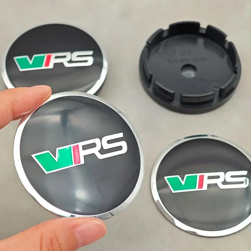 Car Sticker 2025 Hot 4Pcs/set 56mm VRS Logo Car Wheel Center Caps Cover Sticker For Skoda Panal Octavia 2 3 A7 Fabia MK1 VRS Lab