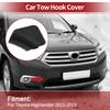 UXCELL Right Front Car Tow Hook Cover Cap for Toyota Highlander No.521270E070 Black 1Pc