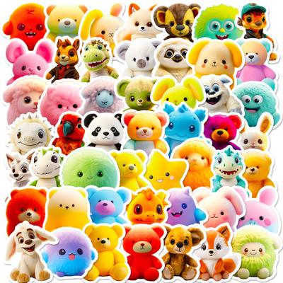 50 Autocollants Peluche pour Enfants Autocollants Récompense Dessin Animé Mignon Autocollants Ours en Peluche Mignon