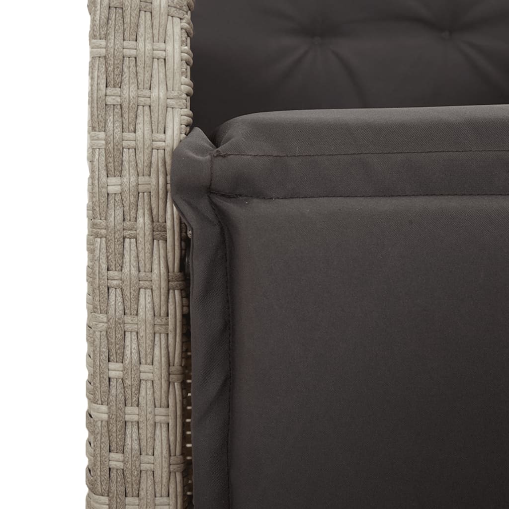 Vidaxl 5-Cz. Garden Furniture Set With Cushions, Light Grey