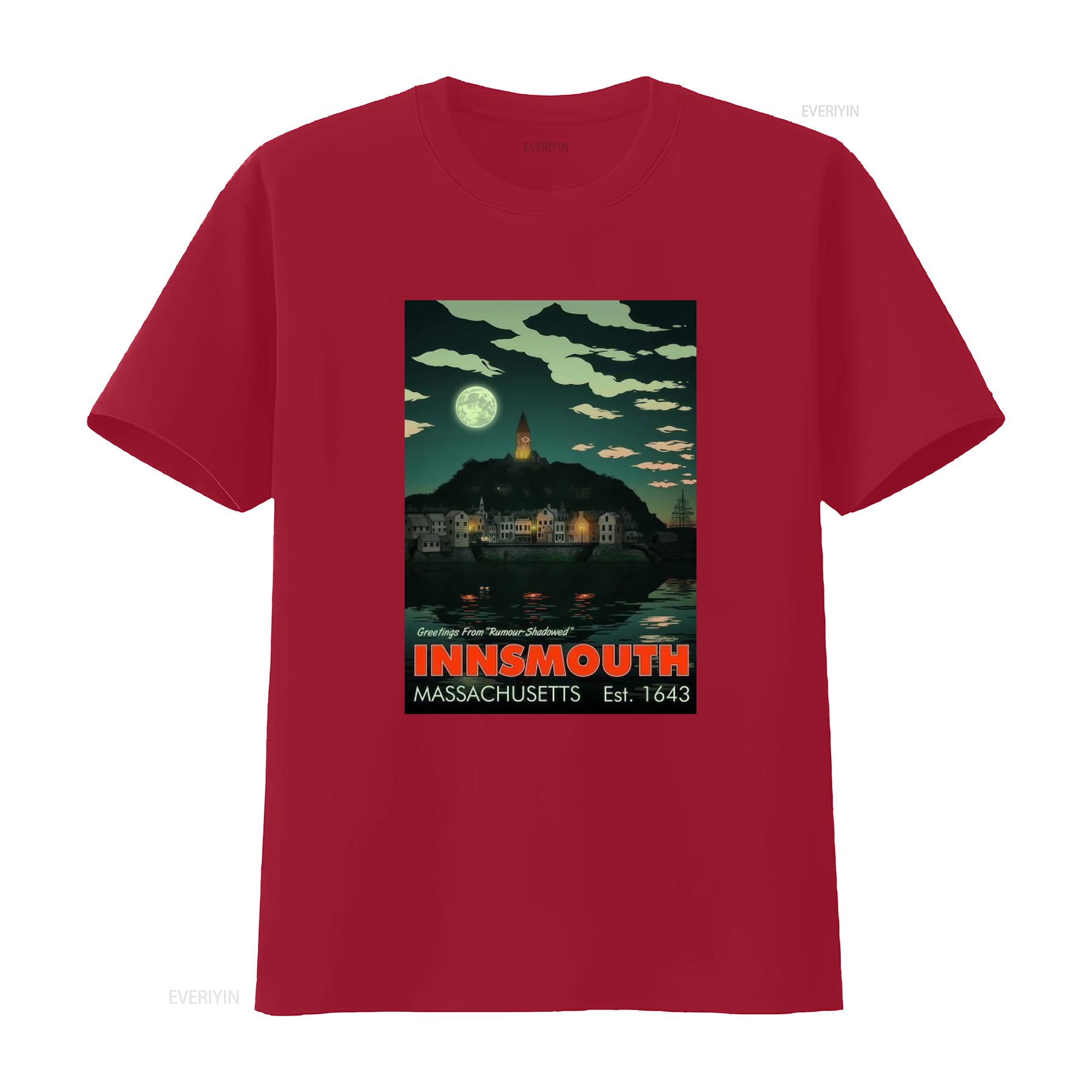 Greetings From Rumour Shadowed Innsmouth Massachusetts Est 1643 Classic T Shirt vintage Washed Stylish Comfortable fashion Soft S