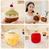 Afternoon Tea Plush Dessert Doll - Cute Food Ornament for Home Decor.