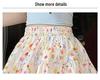 Women's Floral Print A-Line Mini Skirt - Summer High Waist, Slimming Korean Style, Sweet Pleated, Petite Layered Cake Design