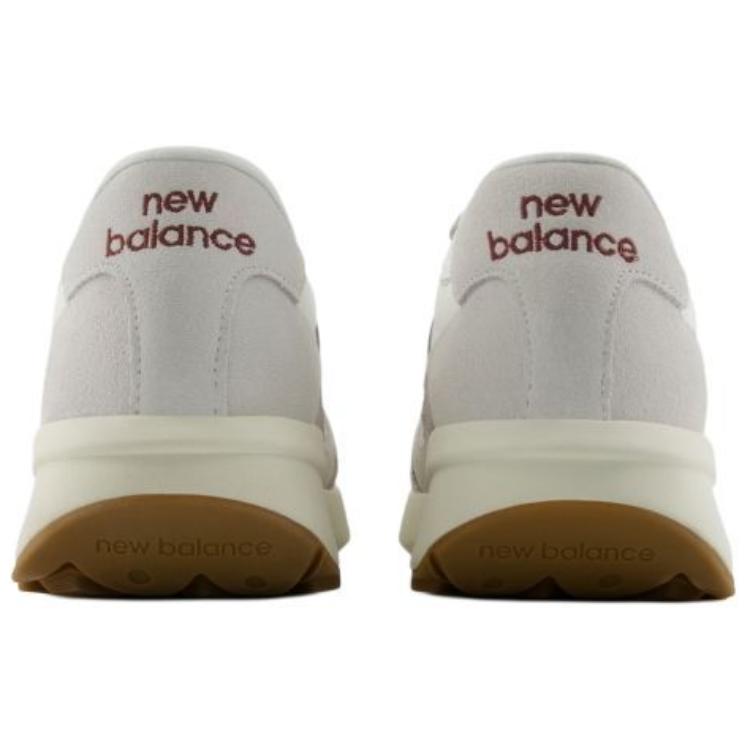New Balance Unisex 370 Sea Salt/Classic Crimson U370CB