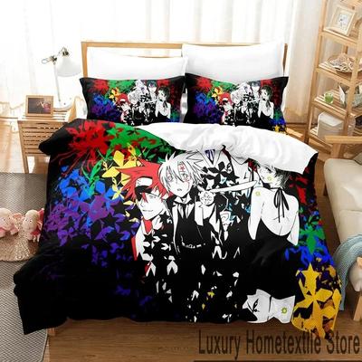 3D Print Anime D.Gray-man Bedding Set Duvet Cover Bed Set Quilt Cover Pillowcase Comforter King Queen Size Boys Adult Bedding