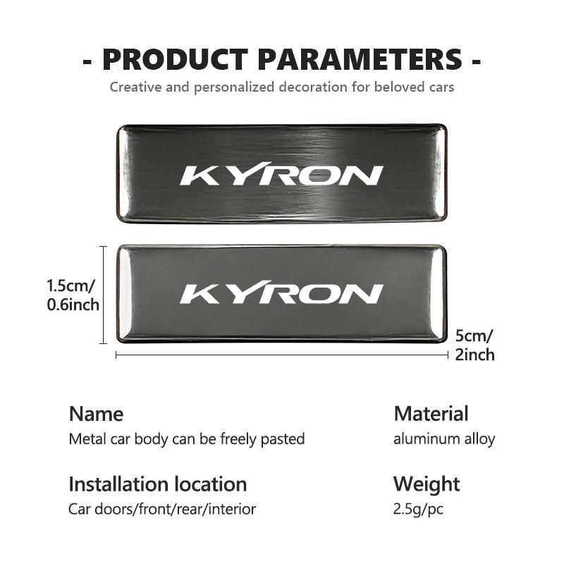 Insignia de Pegatina para Carrocería de Coche Accesorios de Decoración de Estilo Automotriz Para SsangYong Kyron Actyon Sport Tivoli Torres Korando C300 Musso