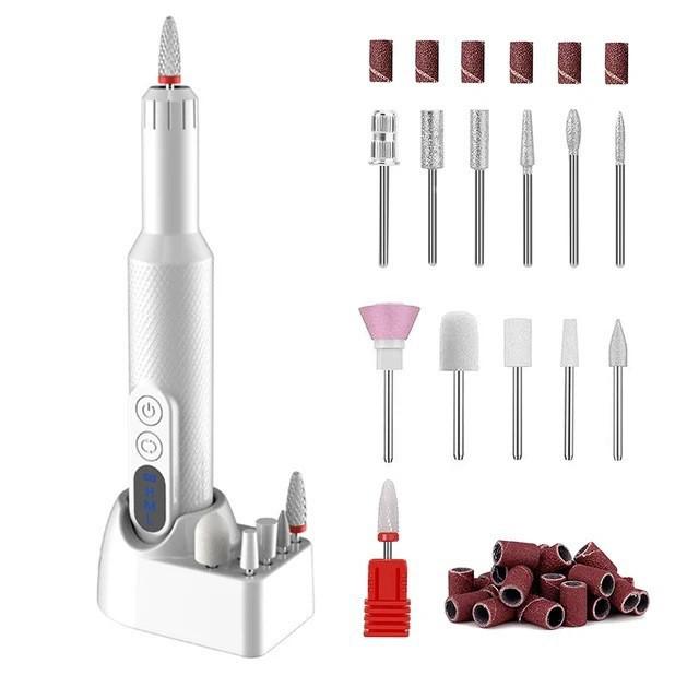 Portable Electric Nail File and Manicure Set