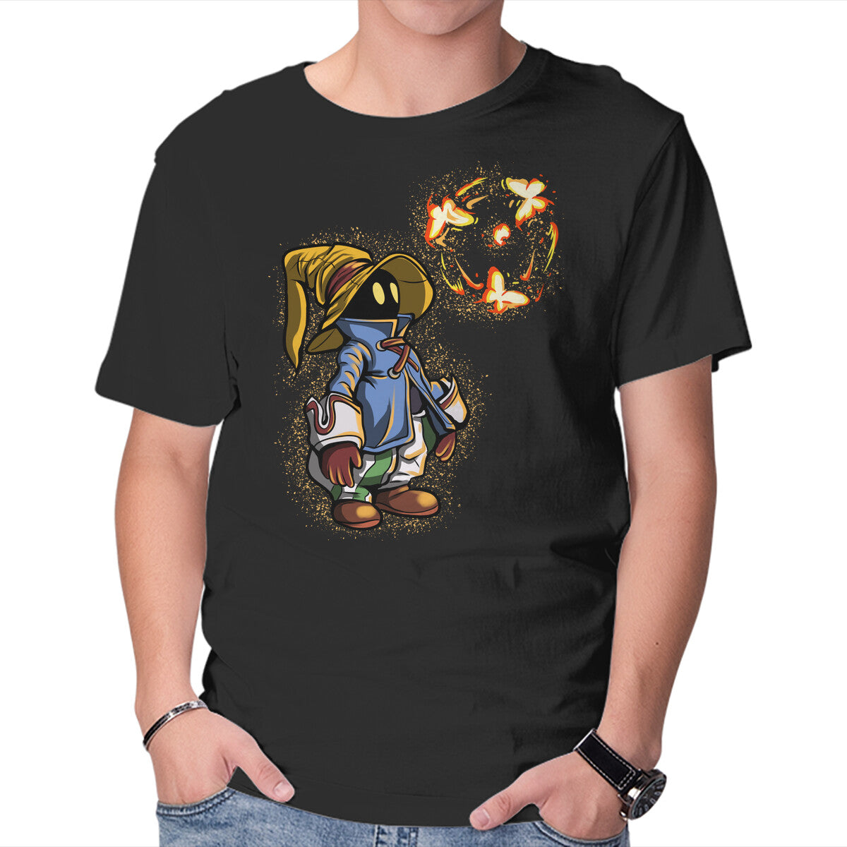 Unisex Crew Neck T-Shirt Cast Butterfly Graphic Short Sleeve Casual Tee S