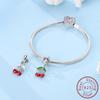 Cherry Charm Copper Fit Original Bracelet Making Fashion Pendant Woman Jewelry