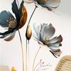 Simulation Flower Wall Stickers Living Room Bedroom Wall Home Beautification Decorative Wall Stickers