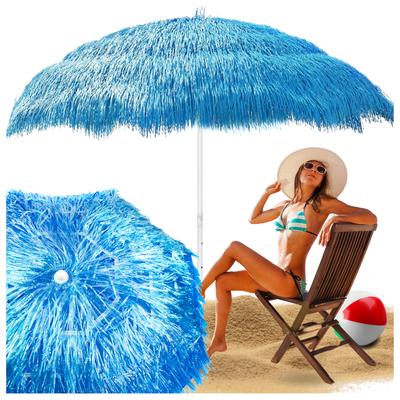 Hawaiian Garden Beach Umbrella for Balcony Terrace Strings Beach Blue