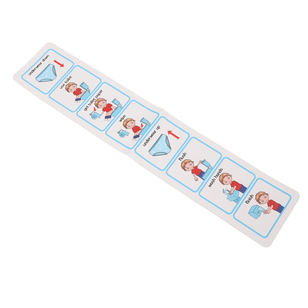Potty Training Visual Schedule Independent Living Skills Step By Step Visual ASD Toilet Schedule for