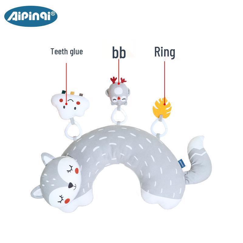 

Подушка в форме буквы U для выкладывания на животик для новорожденных и развивающая игрушка