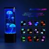 LED Mini Jellyfish Light USB Rainbow Color Changing Ambient Light Creative Exquisite Night Light Silent Desktop Decoration Light