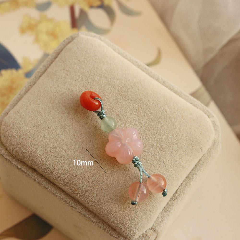 Southern Red Hetian Jade Pendant Beads Bracelet Necklace Accessories