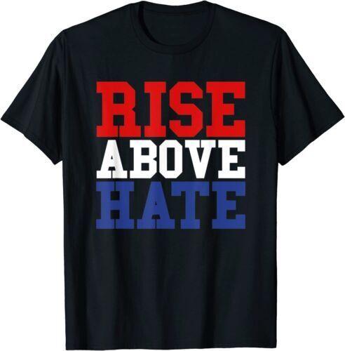 NEW LIMITED Rise Above Hate Red White And Blue America T-Shirt S разноцветный